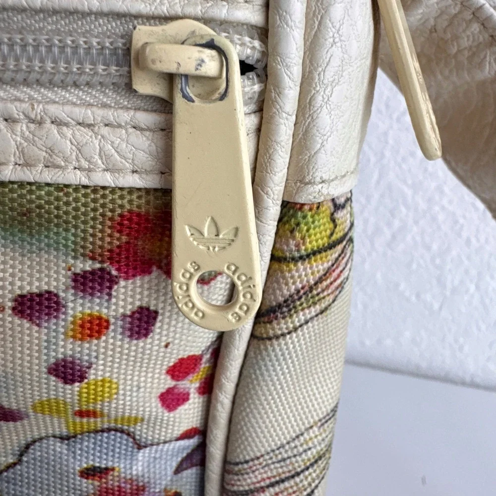 Adidas Originals Floral Trefoil Messenger Crossbody Bag Multicolor Canvas